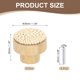thumbnail image 2 of Uxcell 6 Paquete de Pomos de Mimbre para Tocador, 1.38" Pomos de Cajón Tejidos a Mano de Madera de Haya Redonda con Tornillos para Muebles, Armario, Alacena, Blanco, 2 of 6