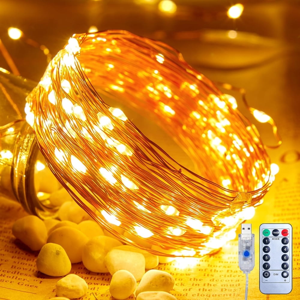 Gen - Luces En Alambre De Cobre Usb 200 Leds 20mt