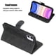 thumbnail image 3 of Funda con Cremallera para iPhone 11, Carcasa Cartera de Cuero PU con Soporte y Tarjetero, 3 of 6