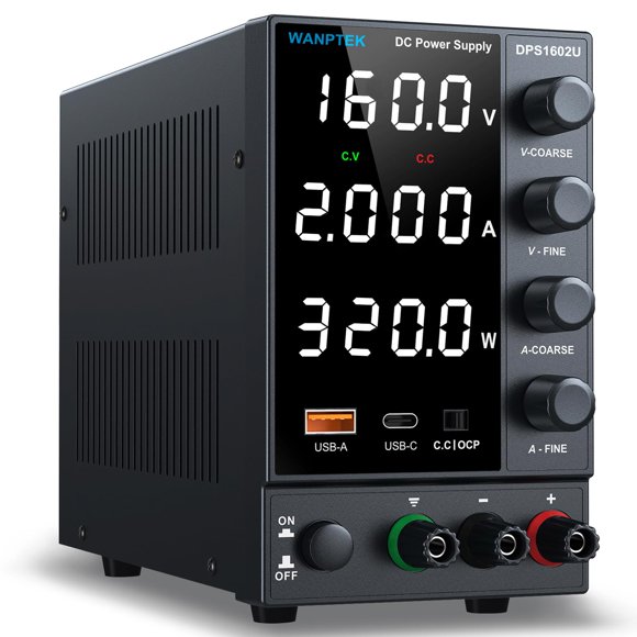 Fuente de alimentación de sobremesa DC WANPTEK POWER ajustable 0-160 V 0-2A