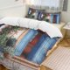 thumbnail image 1 of Oil Painting Style 3-Piece Twin Bed Set - Includes 1 Single Comforter And 2 Pillowcases Bedding - Fade Resistant Microfiber - Oil Painting Style, 1 of 4