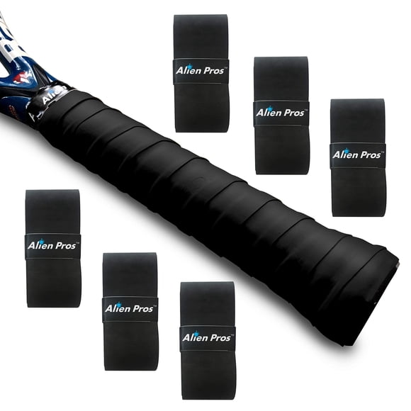 Cinta de agarre para raqueta de tenis ALIEN PROS, precortada y seca, 6 agarres
