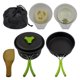 thumbnail image 1 of Utensilios De Cocina Para Acampar Backpacking BBQ Mess Kit Vajilla Para 1-2 Personas Verde, 1 of 5