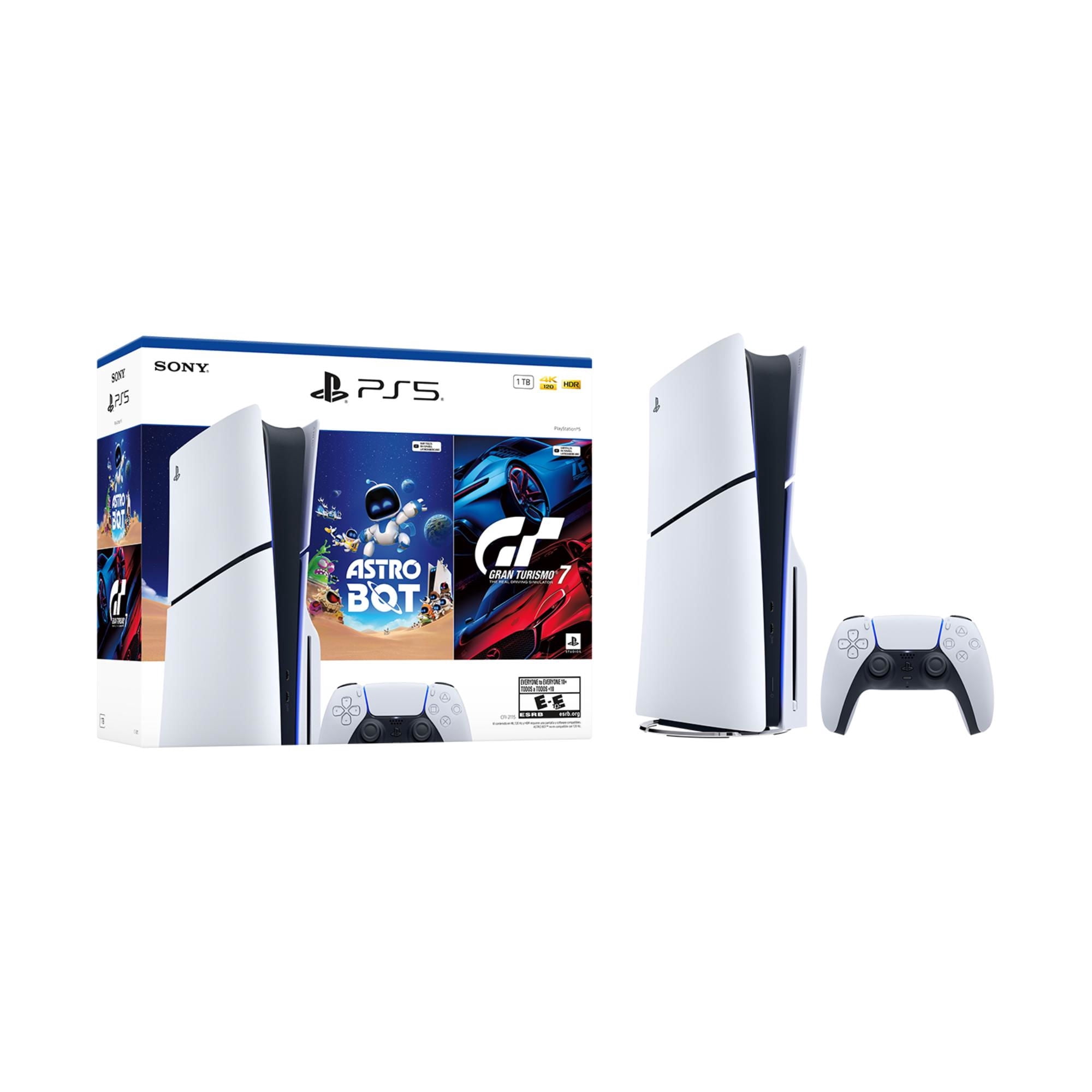 Sony - Consola Ps5 Slim 1Tb Standard Gt7 + Astro Bot