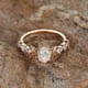 thumbnail image 3 of Stunning Moonstone Opal Ring - Handcrafted Faux Oval Cut Gemstone Engagement Ring for Women, 3 of 4