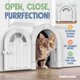 thumbnail image 3 of Puerta para Gatos Purrfect Portal Meow Manor XL Grande Blanca, 3 of 6