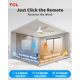 thumbnail image 3 of Ventilador de techo TCL de 52 pulgadas, luz LED blanca delgada, 6 velocidades, control remoto, 3 of 9