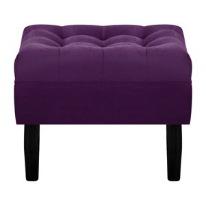Bodevir - Pouf Wood 1C Felpa 00 Morado