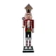 thumbnail image 3 of Cascanueces Decoración Navideña Estatua Muñeca De Madera Artesanía Coleccionable Adorno Abrigo Rojo, 3 of 5