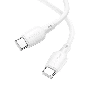 Borofone - Cable Tipo C De Carga Rápida Bx93 Blanco, 60W - 3A