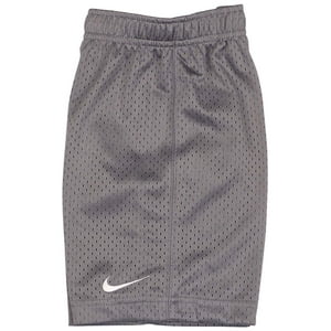 Pantalones Cortos Nike Para Niños Pequeños (4-7), Tejido De Malla, Gris Frío, Talla 6