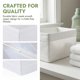 thumbnail image 5 of Cubo de Almacenamiento, Cesta de Tela para Estantes de Armario, 1 Paquete de Cesta de Almacenamiento Plegable con Cremallera para Organizar Ropa Blanca 11*5.5*5.1in, 5 of 6