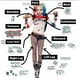 thumbnail image 3 of Tatoo Harley Quinn - Cosplay - Disfraz - Versión 1 - Grande blanco M, 3 of 6