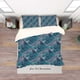 thumbnail image 2 of Juego De Ropa De Cama 3 Piezas 3d Tiburón Negro Y Verde, 2 of 3