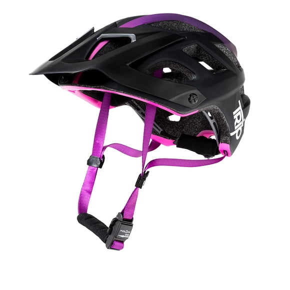 Casco de Ciclismo MTB Trip Enduro Purple Talla M/XL Cierre Fidlock CE EN1078