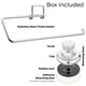 thumbnail image 5 of Portarrollos de papel HASKO Accessories con ventosa, cromado, 5 of 7