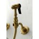 thumbnail image 3 of Grifo Kingston Brass Duchess de montaje en pared con rociador de latón, 3 of 8