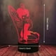 thumbnail image 2 of 1pc Fairy Tinkerbell Figure Lamp - Tinker Bell Miss Elf 3D Snowflake Rare Peter Pan Princess Night Light - Smart 16 Colors Change Girls Daughter Sleeping Bedside Bedroom Decor Child Kids Xmas Gift, 2 of 4