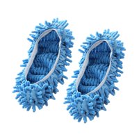 Magideal - Limpiador De De Mopa Para El Polvo, Calcetines Para Mopa Para Limpiadores De Cabello, Limpieza De Suelos, Unisex , Azul สีน้ำเงิน