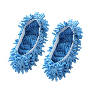 Magideal - Limpiador De De Mopa Para El Polvo, Calcetines Para Mopa Para Limpiadores De Cabello, Limpieza De Suelos, Unisex , Azul สีน้ำเงิน