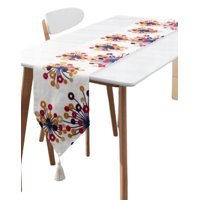 Todo Para El Hogar - Camino De Mesa Bordado Elegante 33 X 180Cm