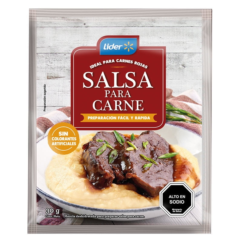 Salsa Carne (4 Porciones) Sobre 30 g Lider