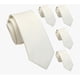 thumbnail image 2 of Corbata Delgada Seda Blanco, 2 of 3