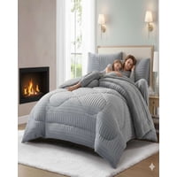 Mylhogar - Plumón King Sherpa Chiporro Invierno Extra Suave Premium