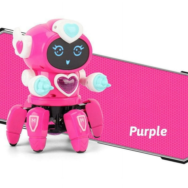 New Arrival Hexapod Dancing Robot Electric Rotating Light Music Children's Toy