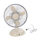 thumbnail image 4 of Mini Ventilador de Escritorio Ventiladores de Cabeza Móvil 2 Velocidades Interior Silencioso Compacto Pequeño Ventilador de Refrigeración Ventilador P Beige, 4 of 5