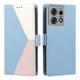 thumbnail image 4 of Funda Cartera Tricolor para Motorola Edge 50 Pro con Ranuras, Azul Claro, 4 of 6