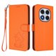 thumbnail image 1 of Xiaomi Redmi Note 14 Pro 4G Funda Billetera de Gato, Naranja, 1 of 6