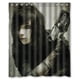 thumbnail image 1 of Cortina de ducha BVB Black Veil Brides, juego de cortina de baño con ganchos, tamaño 60 x 72 pulgadas, 1 of 3