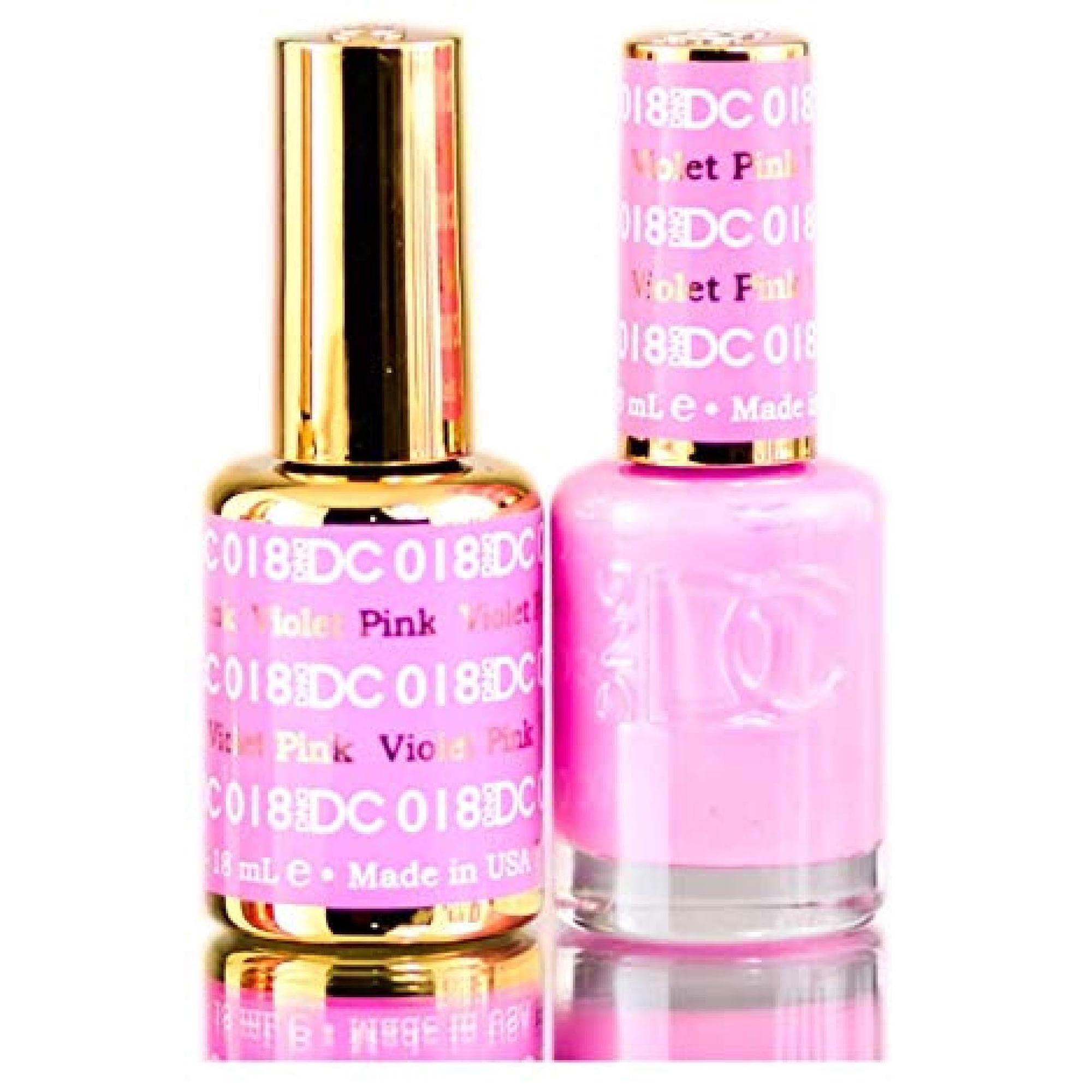 Set De Esmaltes De Uñas Daisy Dnd Dc Pinks, 15 Ml, Más Purpurina