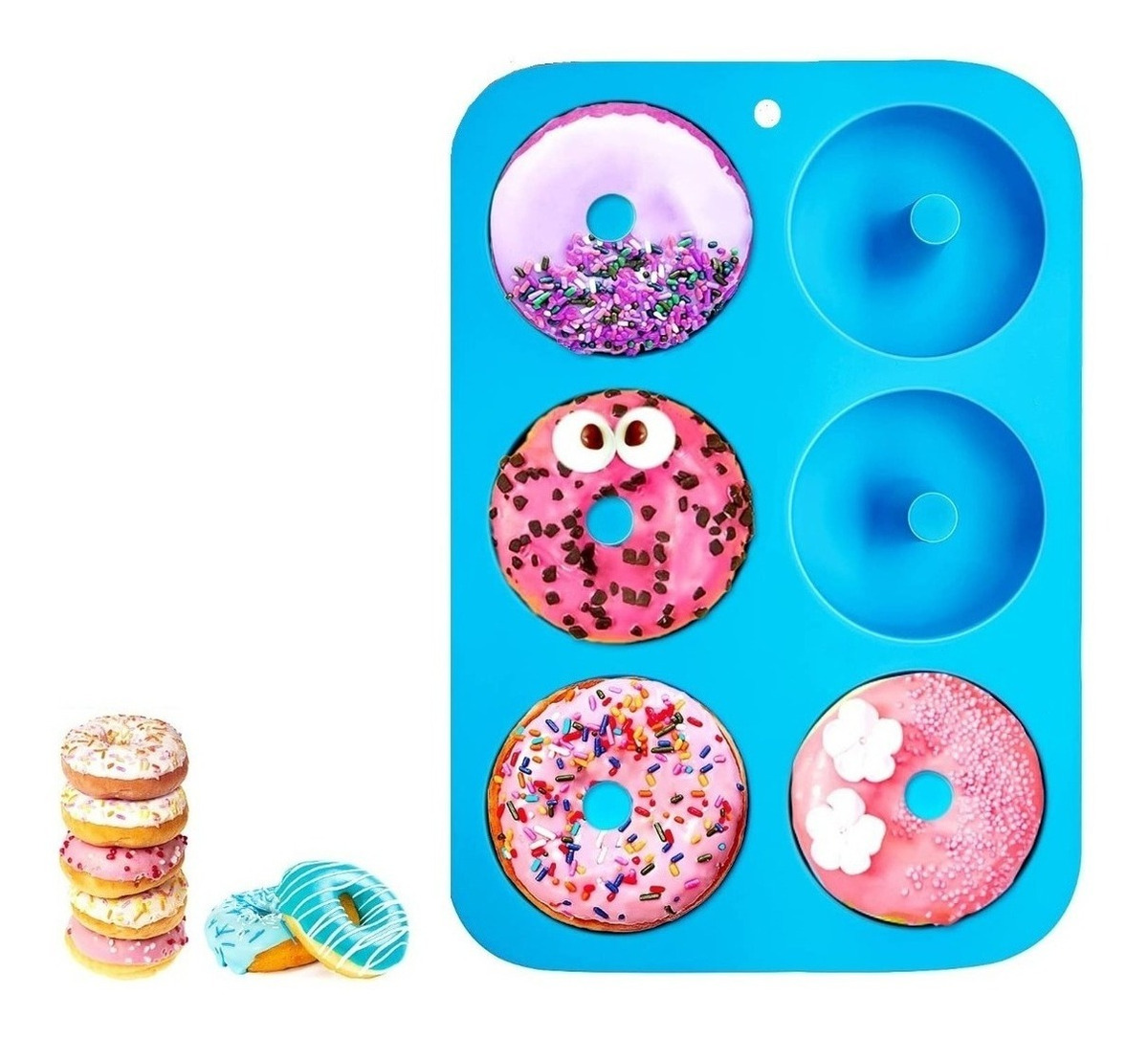 Genérico - Moldes Silicona Donas Moldes De Silicona Donuts Molde Dona