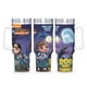 thumbnail image 1 of Rusty Rivets Vaso aislado de acero inoxidable con asa, diseño temático, regalo para familia, amigos y fans; incluye pajita y encaja en el portavasos estándar, 40 oz, 1 of 6