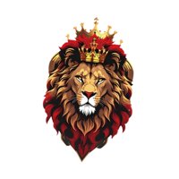 Magideal - Cabeza De León Arte De La Pared Decoración Decoración De Pared De Metal Fondo De Regalo Escultura De Pared Cabeza De Animal Colgante Para Oficina Gran