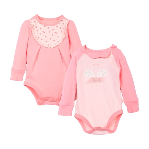 Bipack Body Recién Nacido Niña 100% Algodón Brilla en la Oscuridad – Surtido