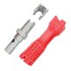 thumbnail image 3 of Herramienta De Instalación De Fregadero De Grifo Portátil Llave De Grifo Multiusos Llave Inglesa Tazón De Doble Cabezal Cuadrado Rojo, 3 of 5