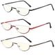 thumbnail image 1 of Gafas de lectura touk anti luz azul - Pack de 3 (+2.0), 1 of 7