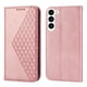 thumbnail image 1 of Funda Flip FOXDOCK para Samsung Galaxy S23 Plus , Estilo Billetera con Diseño Rombo, Correa de Mano y Soporte, Uso Diario, 1 of 6