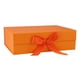 thumbnail image 1 of Caja De Regalo Con Cinta Fácil De Montar Reutilizable Para Cajas De Cupcakes De Recuerdo Naranja, 1 of 5