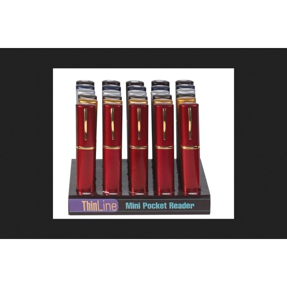 Gafas de lectura Diamond Vision Thinline Tube, surtidas, paquete de 1