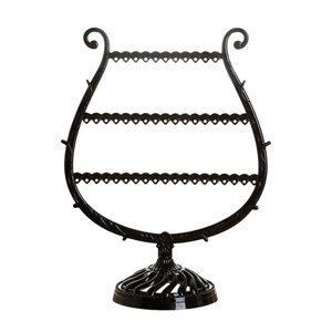 Ioensy - Soporte De Joyería Colgante En Forma De Copa Estante De Exhibición De Pendientes Para Alfileres Niñas Mujeres Negro