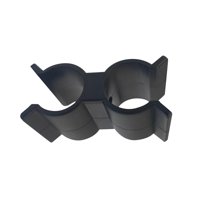 Bothyi - Abrazaderas De Tubo De Puerto Doble Clips Abrazaderas De Panel De Valla De Eslabones De Cadena Biselados De Almacén