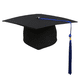 thumbnail image 1 of Gorro de graduación para adultos, estudiantes, birrete, gorro de graduación, accesorio para disfraces, accesorios para fotos, gorro de graduación unisex para adultos con borla ajustable, gorro de grad, 1 of 6