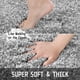 thumbnail image 4 of Alfombras de baño Yimobra Luxury Shaggy, 43 x 60 cm, color gris claro, 4 of 9