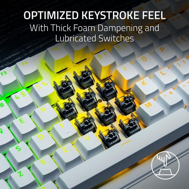 Teclado Gaming Razer Huntsman V3 Pro TKL 8 kHz Analógico Blanco