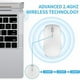 thumbnail image 4 of Mouse Inalámbrico,ratón Recargable Wireless 2.4g Ergonómico Óptico Silencioso Click Con Receptor Usb Y Tipo-c Adaptador 3(1000/1200/1600)ajustable Dpi Ratón Para Computadora,portátil,pc,mac, 4 of 7