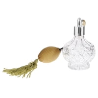 Magideal - Botellas De Perfume Para Mujer, Botella De Spray De Estilo Vintage Vacío 80Ml, Pulverizador Clásico Con Bombilla De Aire, Botella De Perfume Recargabl , Amarillo